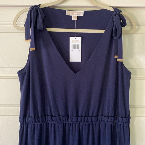 MICHAEL KORS NAVY DRESS SIZE LARGE NWT - Picture 5 of 5